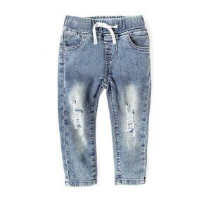 Little Bipsy Light Wash Distressed Denim